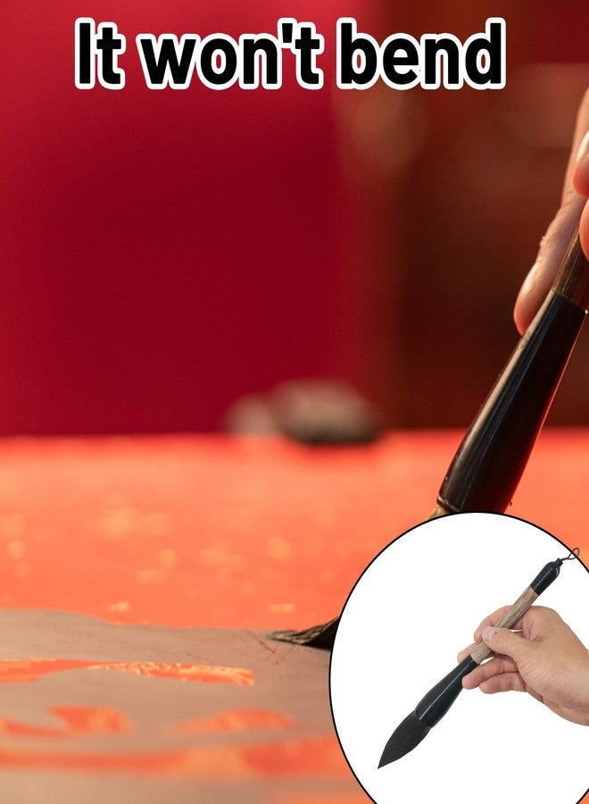 Buildcon 2-Piece Chinese Calligraphy Brush, Traditional Wood Handle Set for Watercolor Painting and Asian Art, Calligraphy Brush Pen with Fine Detailing Brush - Image 4